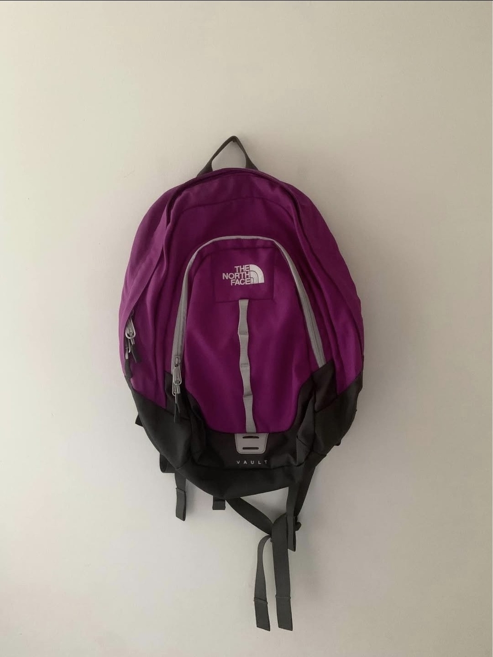 The North Face Vault Backpack in Purple and Black